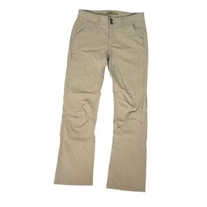 prAna Halle Women's Hiking Pants Size 8 Khaki Wide Leg Stretch Outdoor Trail